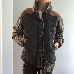 H&M women’s 6 vest with vegan leather details